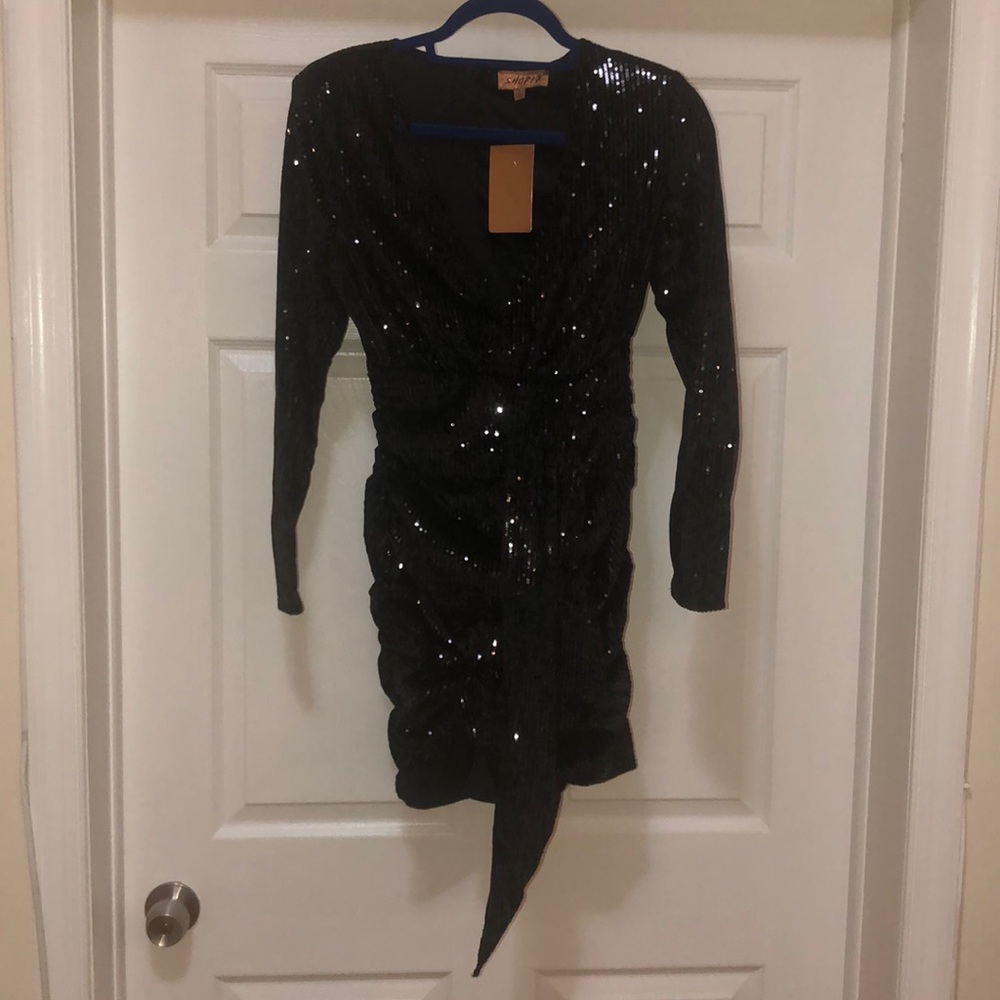 Black Sequence Dress